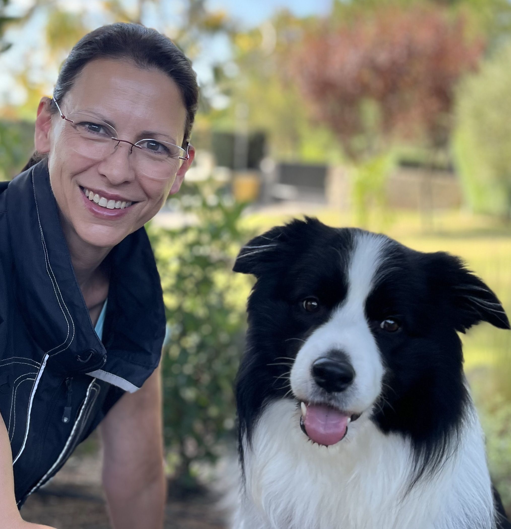 Imagen de Martina Timpe y su perro Tambor